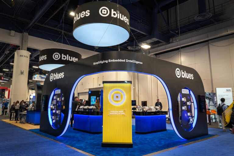 Image of the Blues booth at CES 2025 in Las Vegas