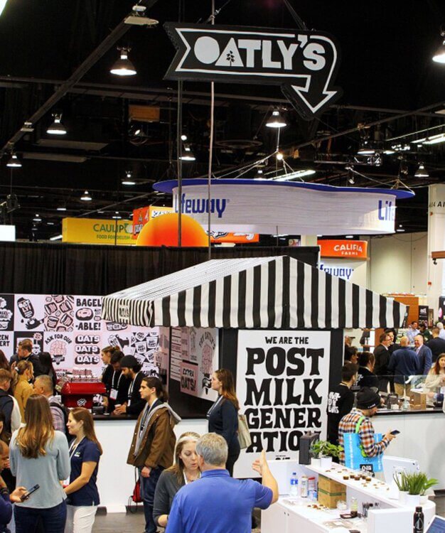 Oatly's convention exhibit that was created by STAR