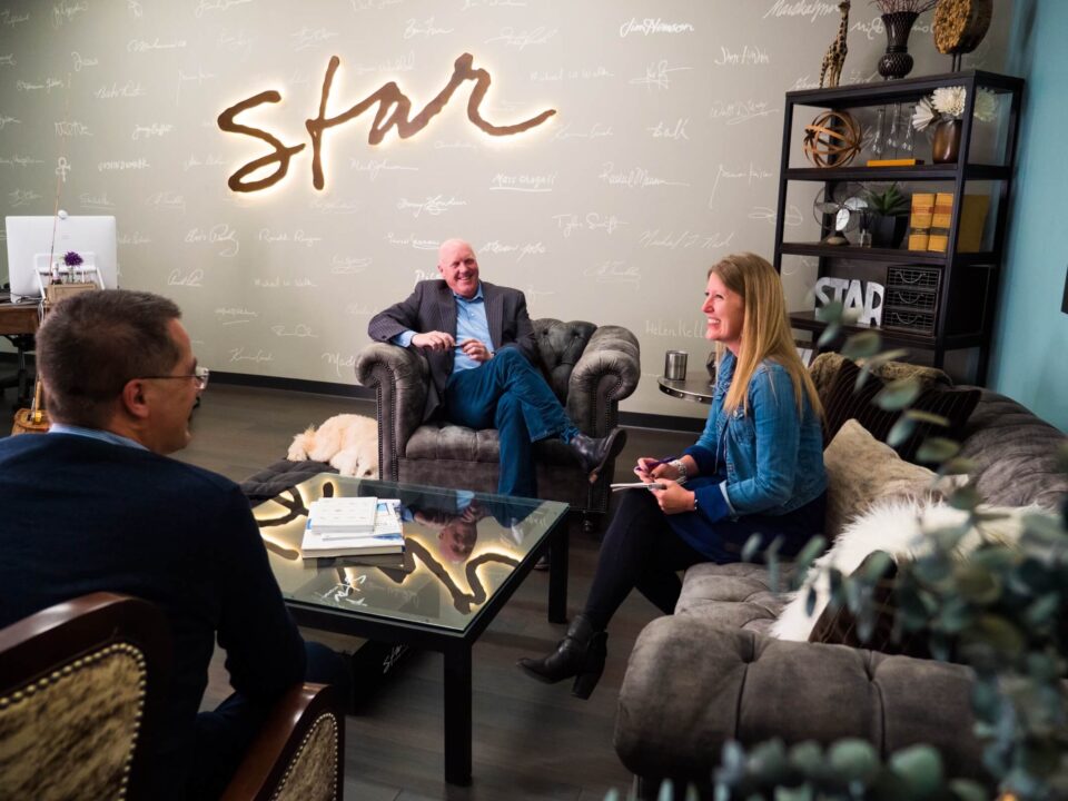 An interview occurring in the STAR offices