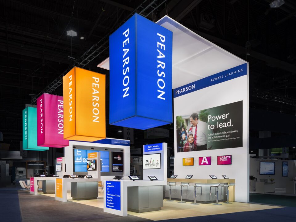 Pearson marketing exhibit for the ITSE show in Atlanta
