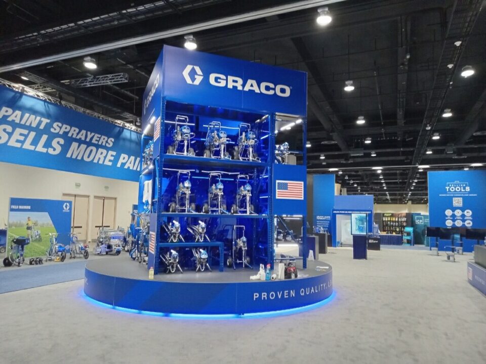 Graco exhibit in a large convention center