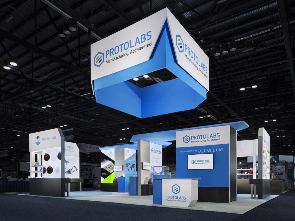 Protolabs booth at a manufacturing convention