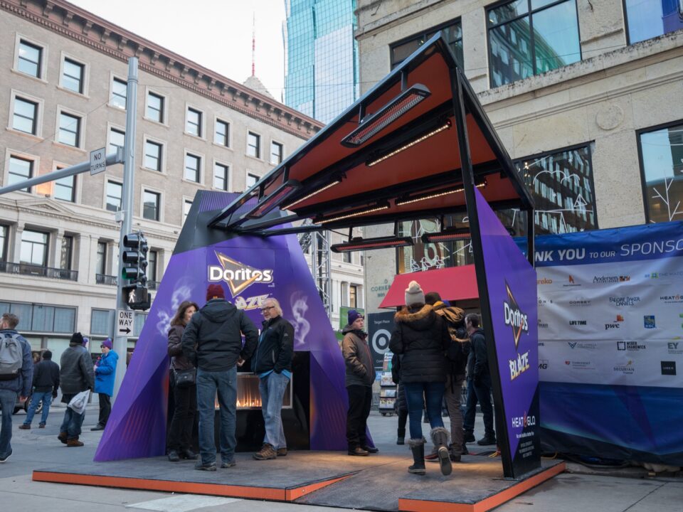 Outdoor Doritos Blaze booth, created by STAR