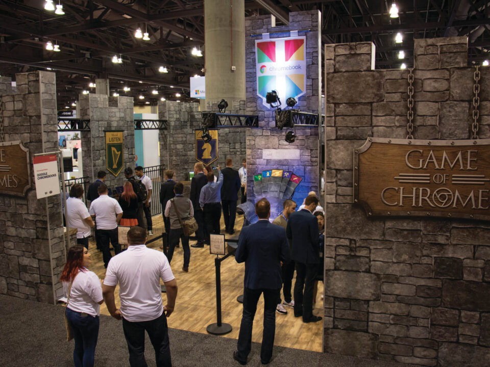 Game of Chromes Google Chromebook convention exhibit