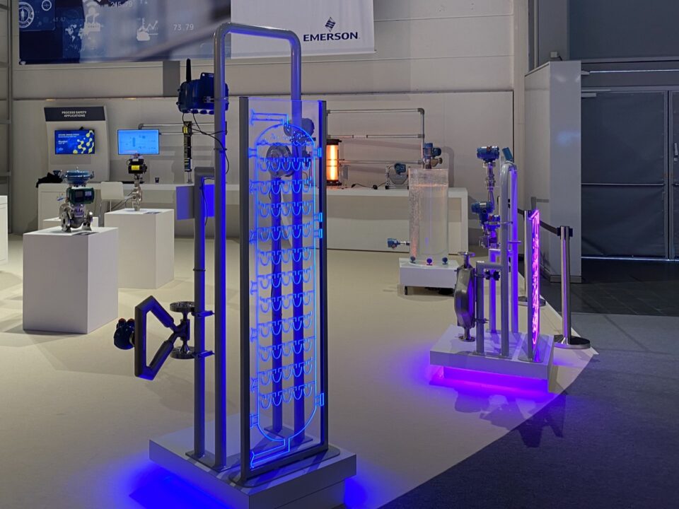 Virtual reality at an Emerson marketing booth