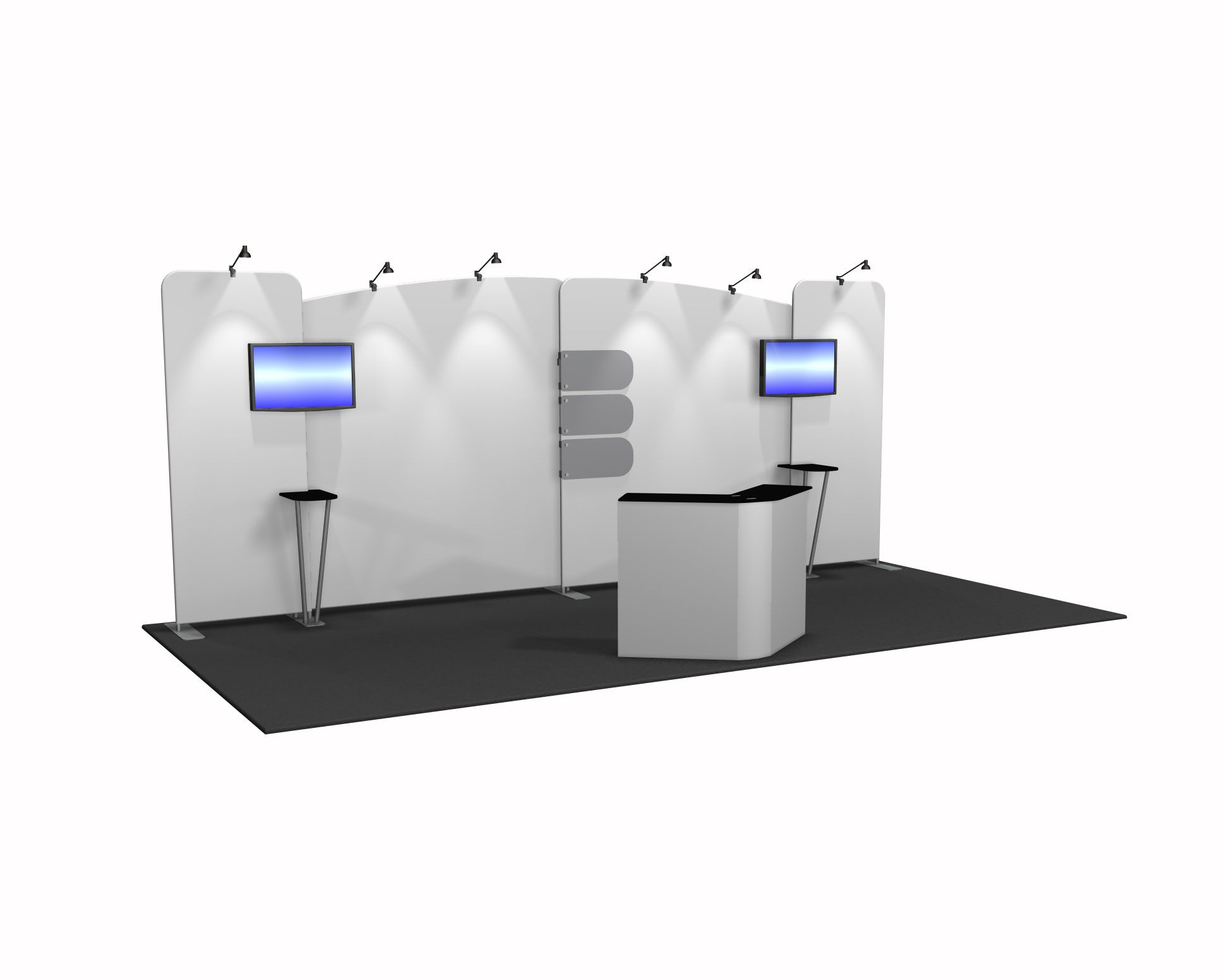 Quick Ship 10x20 Inline Trade Show Booths - Kit 6