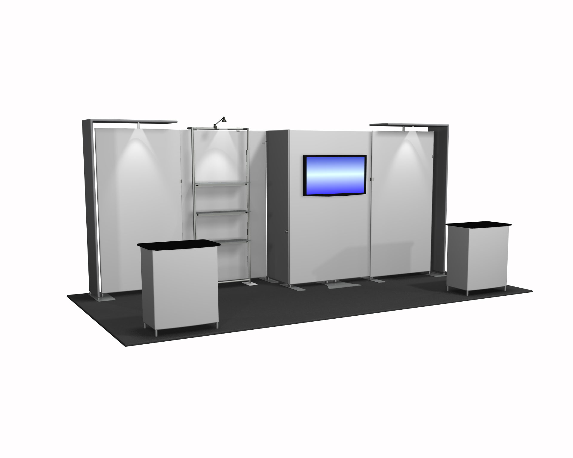 Quick Ship 10x20 Inline Trade Show Booths - Kit 7