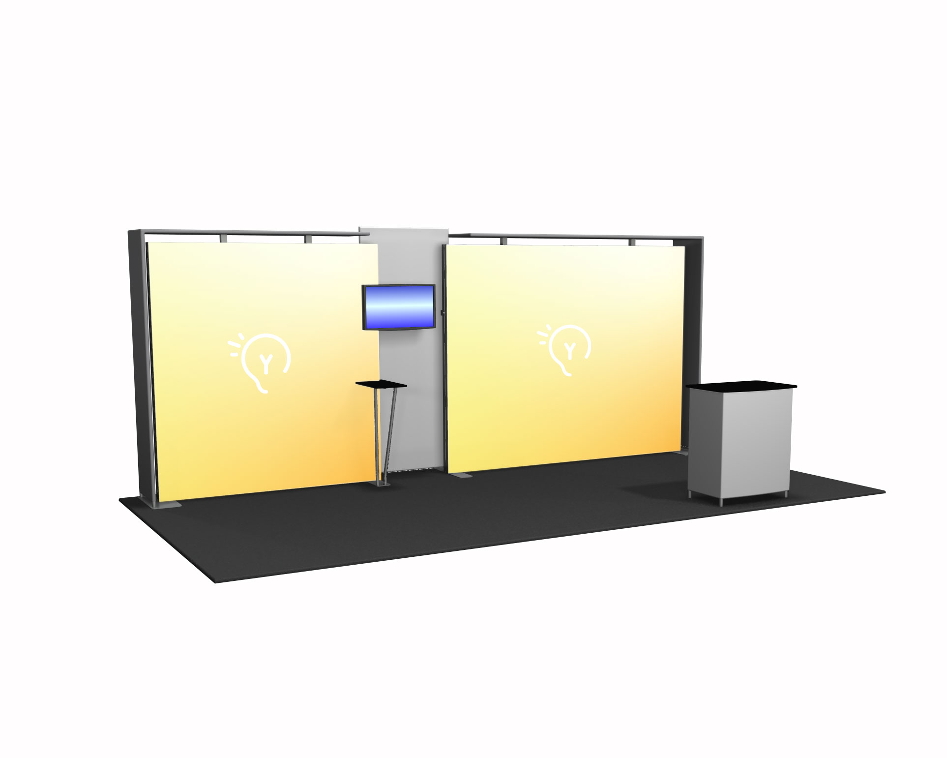 Quick Ship 10x20 Inline Trade Show Booths - Kit 8