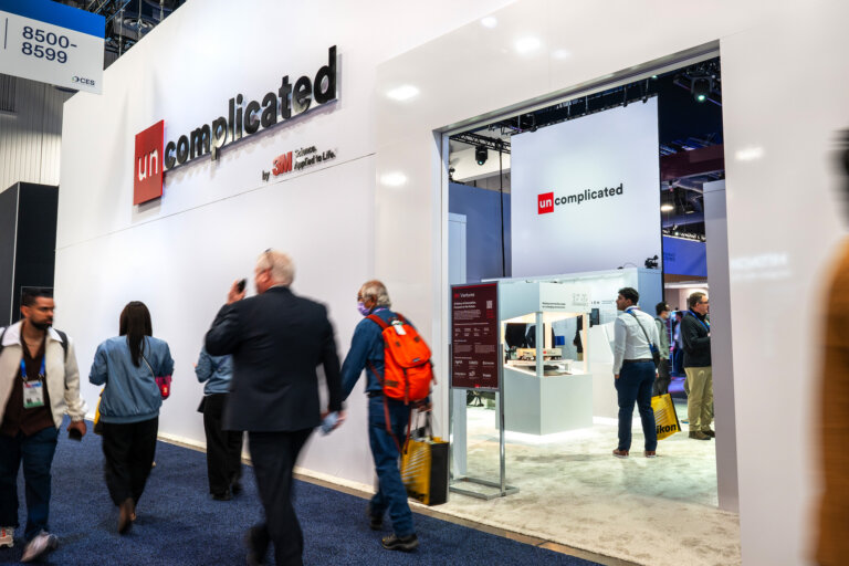 Image of the 3M booth at CES 2025