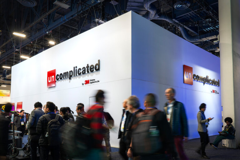 Image of the 3M booth at CES 2025